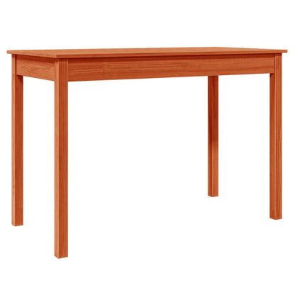 Dining Table Wax Brown 110x55x75 cm Solid Wood Pine