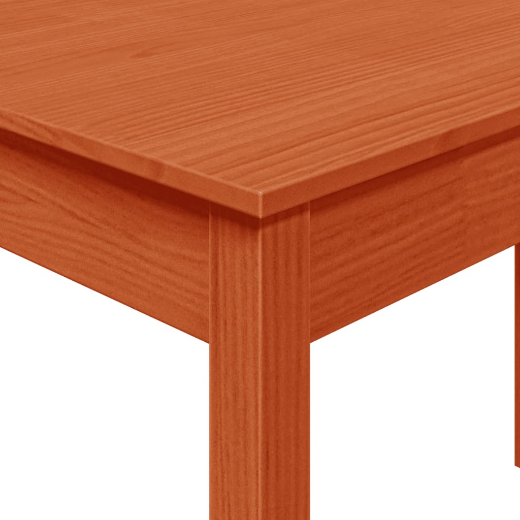 Dining Table Wax Brown 110x55x75 cm Solid Wood Pine