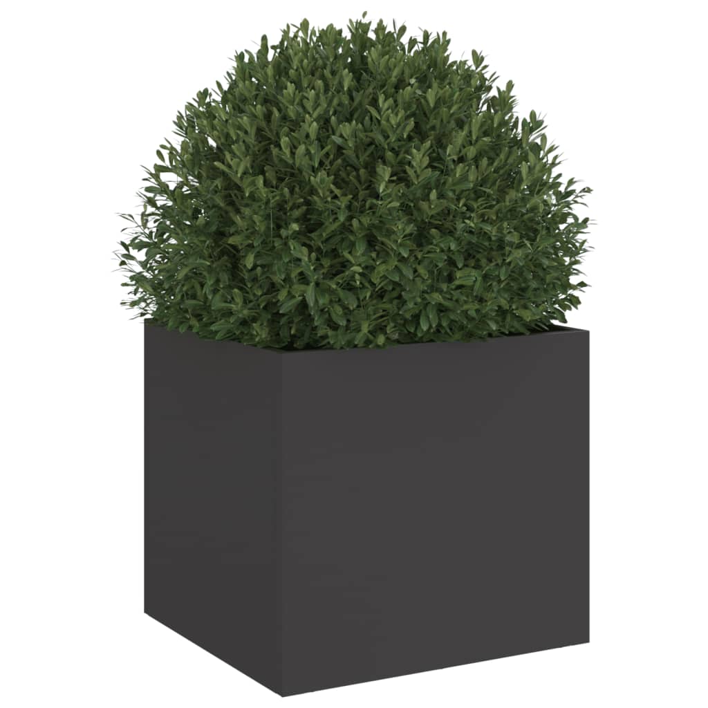 Planter Black 32x30x29 cm Steel