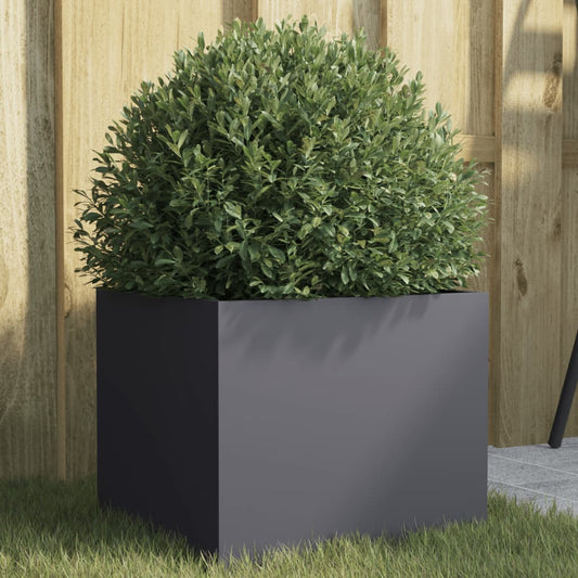 Planter Anthracite 32x30x29 cm Steel