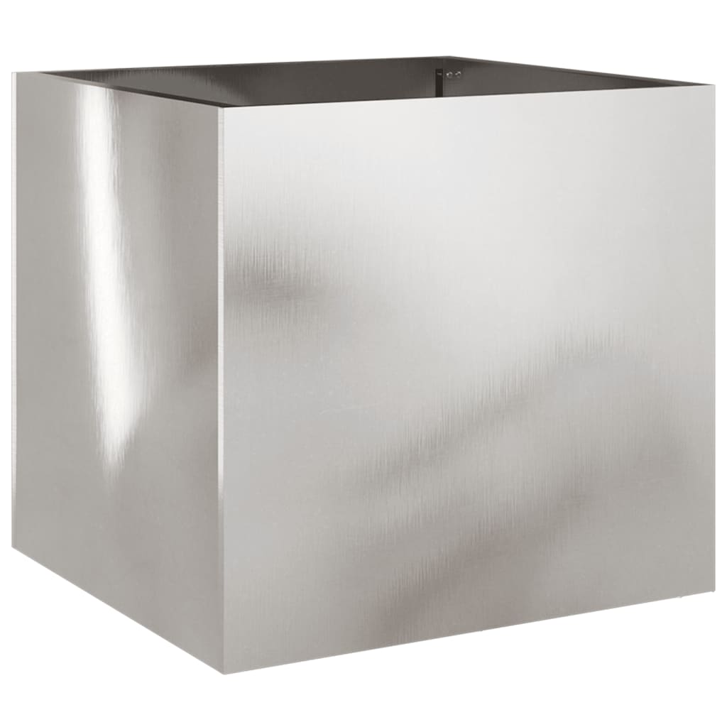 Planters 2 pcs Silver 42x40x39 cm Stainless Steel