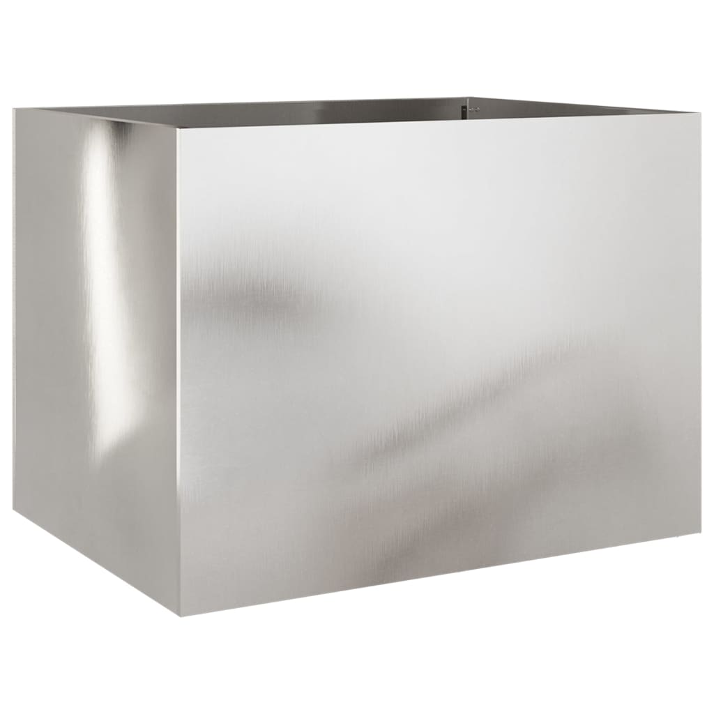 Planter Silver 62x47x46 cm Stainless Steel