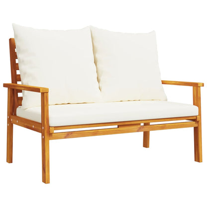 4 Piece Garden Lounge Set with Cushions Solid Wood Acacia