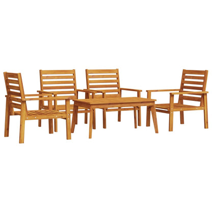 5 Piece Garden Lounge Set Solid Wood Acacia