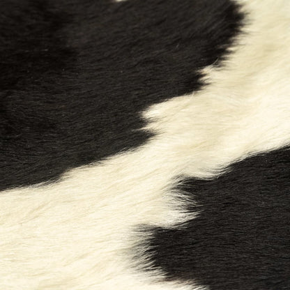 Real Cowhide Rug Black and White 180x220 cm