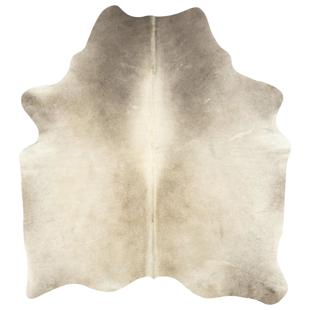 Real Cowhide Rug Beige 180x220 cm