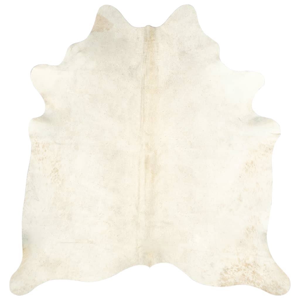 Real Cowhide Rug Beige 180x220 cm