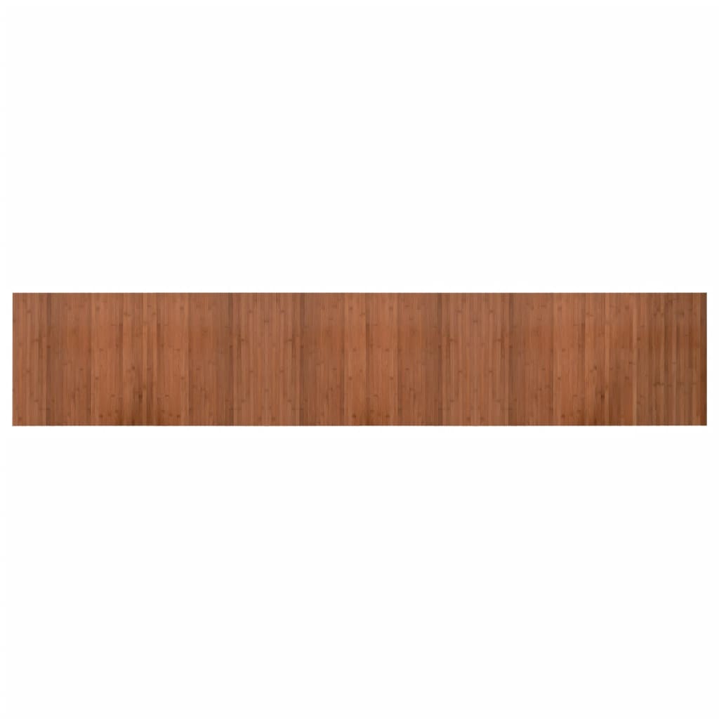 Rug Rectangular Brown 60x300 cm Bamboo