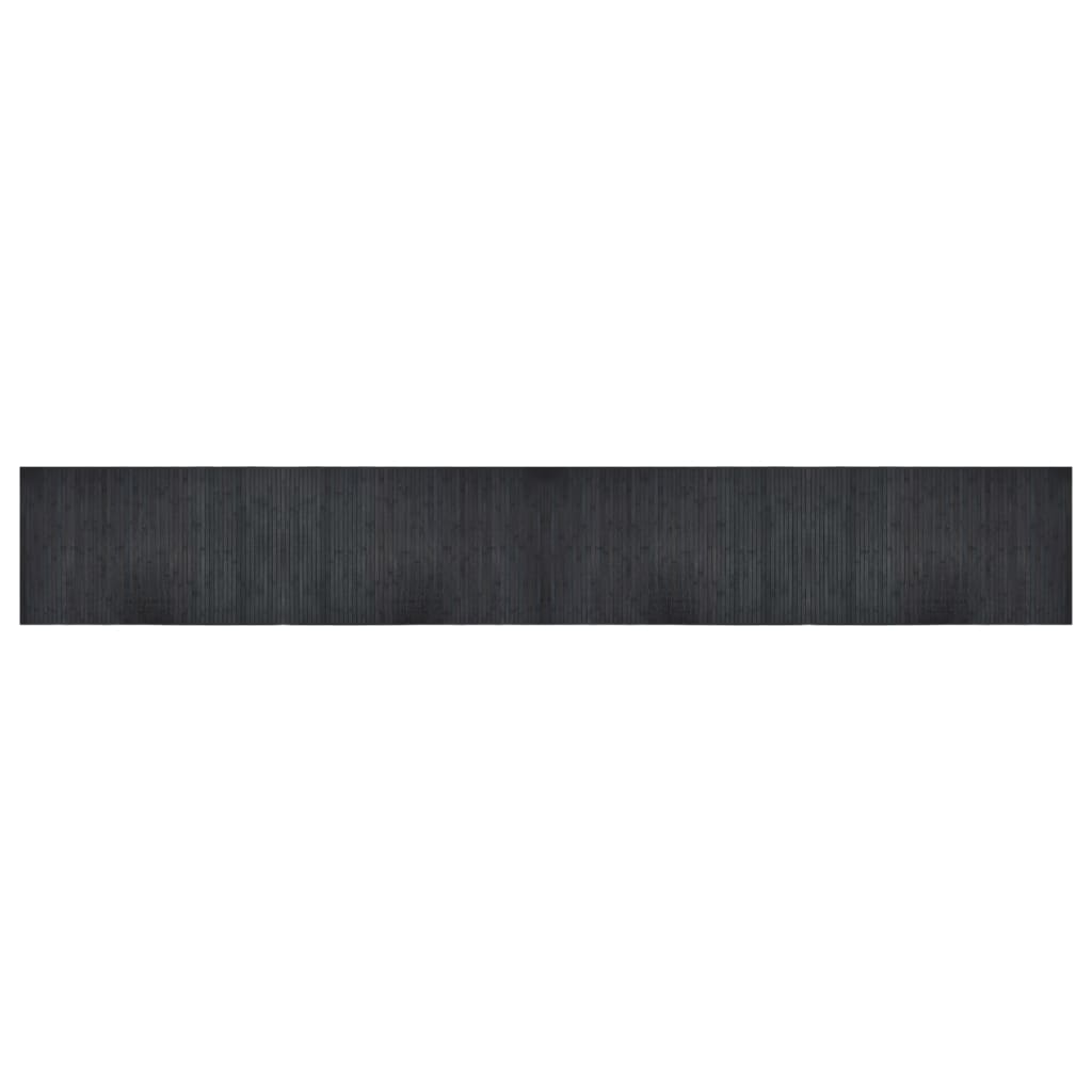 Rug Rectangular Grey 60x400 cm Bamboo