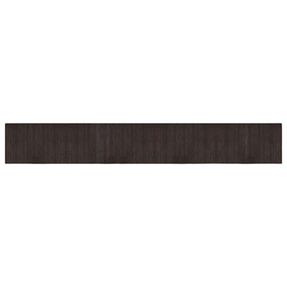 Rug Rectangular Dark Brown 60x400 cm Bamboo