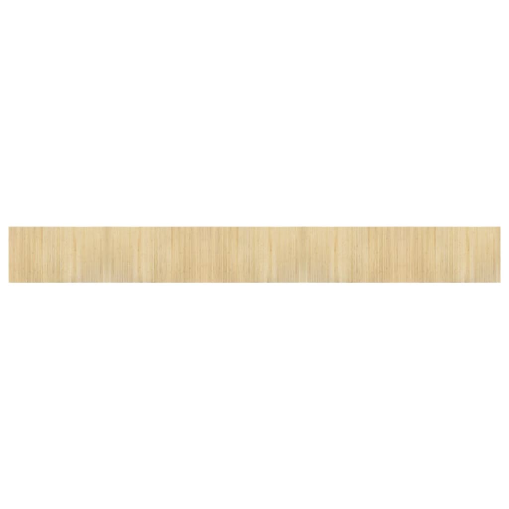 Rug Rectangular Light Nature 60x500 cm Bamboo