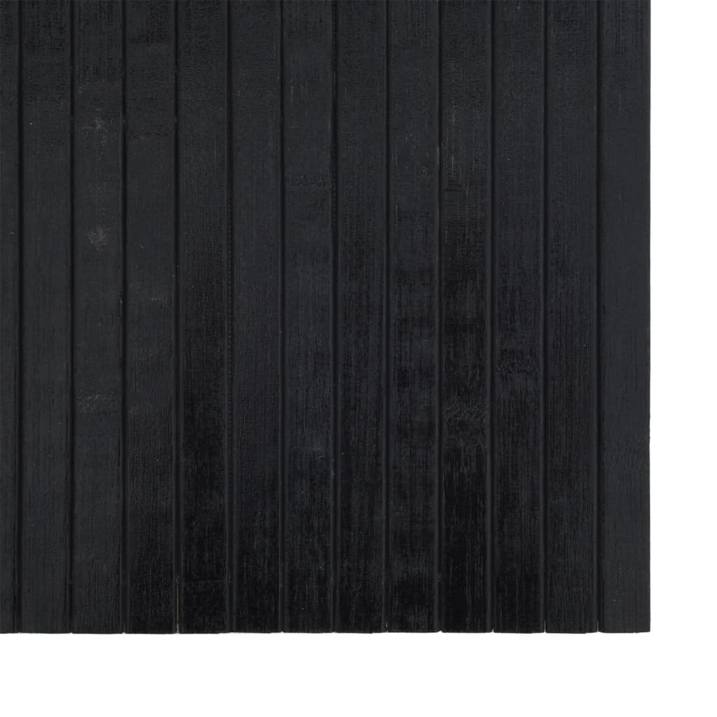 Rug Rectangular Black 70x100 cm Bamboo