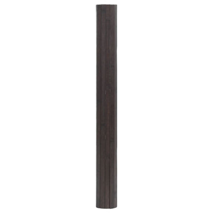 Rug Rectangular Dark Brown 70x400 cm Bamboo