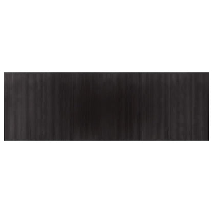 Rug Rectangular Dark Brown 100x300 cm Bamboo