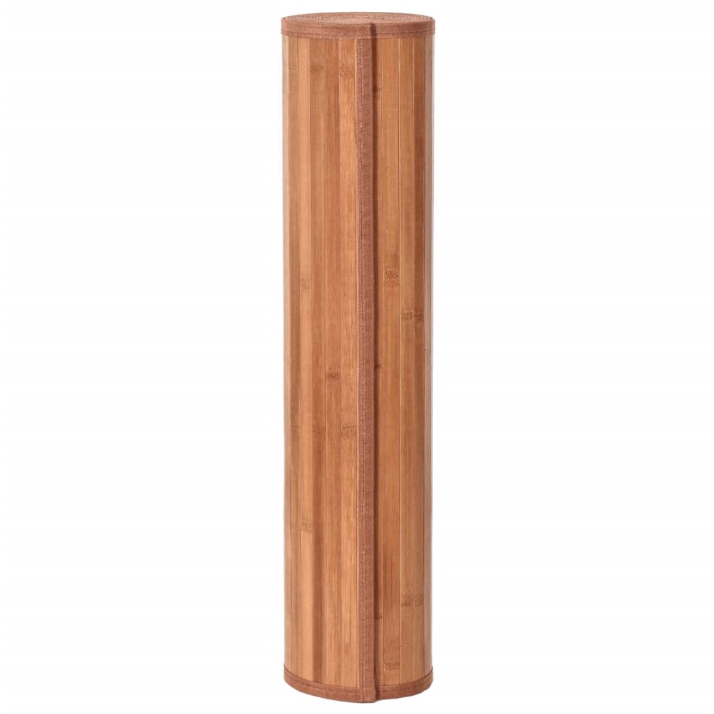 Rug Rectangular Brown60x100 cm Bamboo
