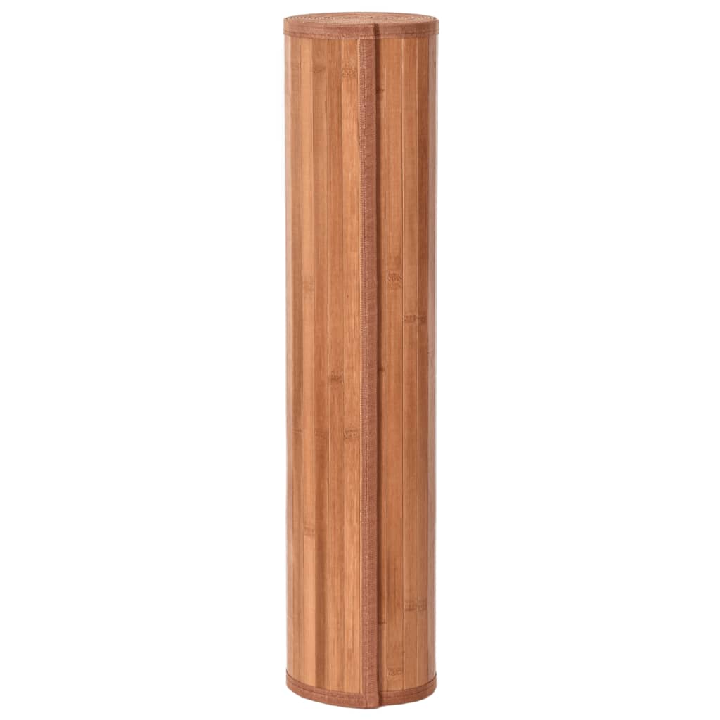 Rug Rectangular Brown60x200 cm Bamboo