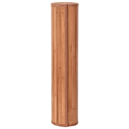 Rug Rectangular Brown70x400 cm Bamboo