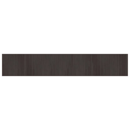 Rug Rectangular Dark Brown70x400 cm Bamboo