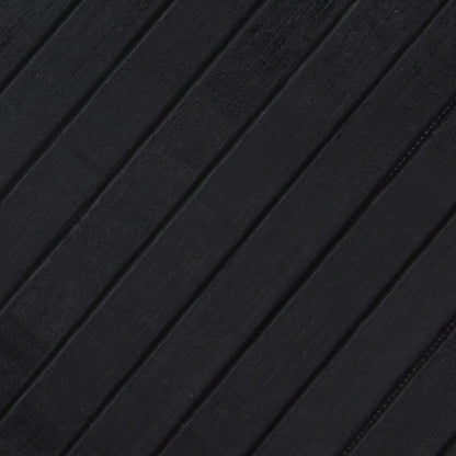 Rug Rectangular Black80x400 cm Bamboo