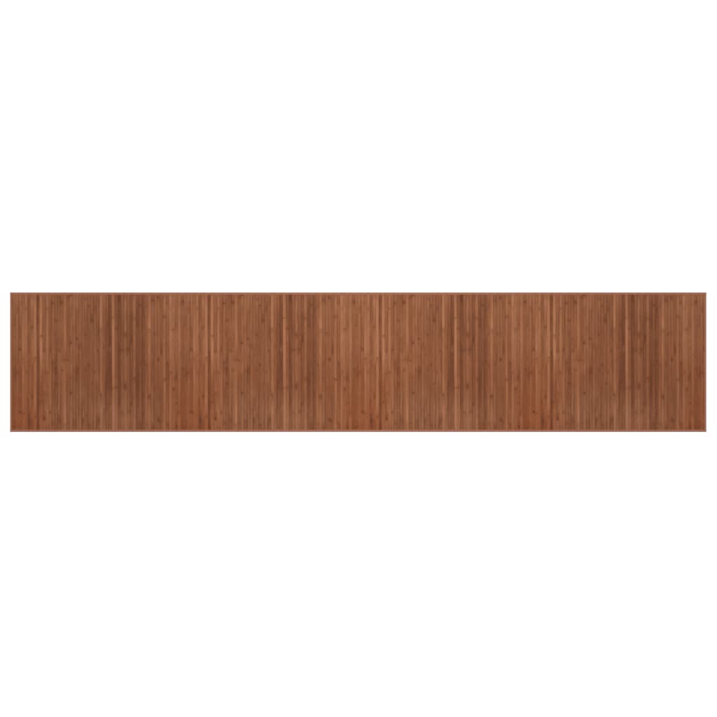 Rug Rectangular Brown80x400 cm Bamboo