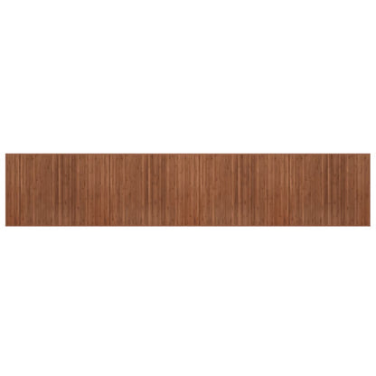 Rug Rectangular Brown80x400 cm Bamboo