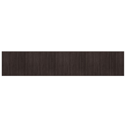 Rug Rectangular Dark Brown80x400 cm Bamboo