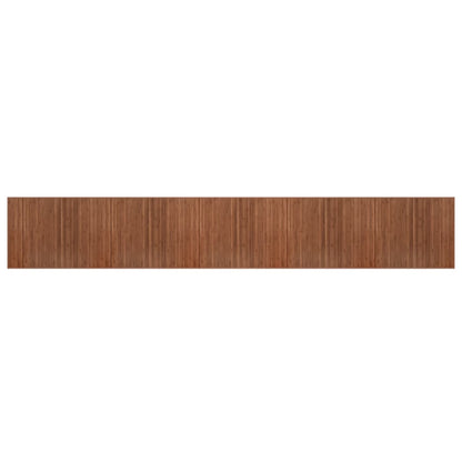 Rug Rectangular Brown80x500 cm Bamboo