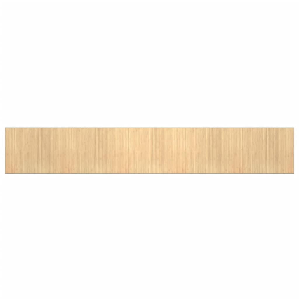 Rug Rectangular Light Natural80x500 cm Bamboo