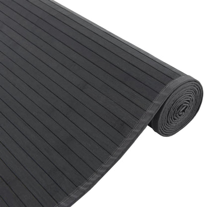 Rug Rectangular Black80x1000 cm Bamboo