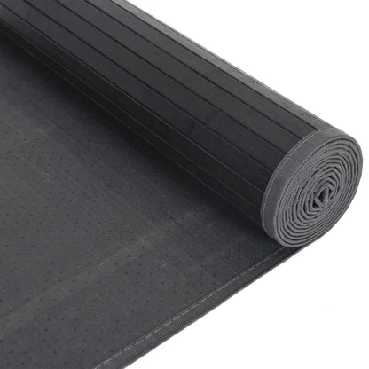 Rug Rectangular Black80x1000 cm Bamboo