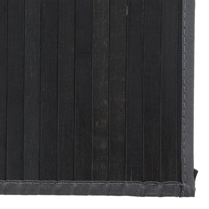 Rug Rectangular Black80x1000 cm Bamboo