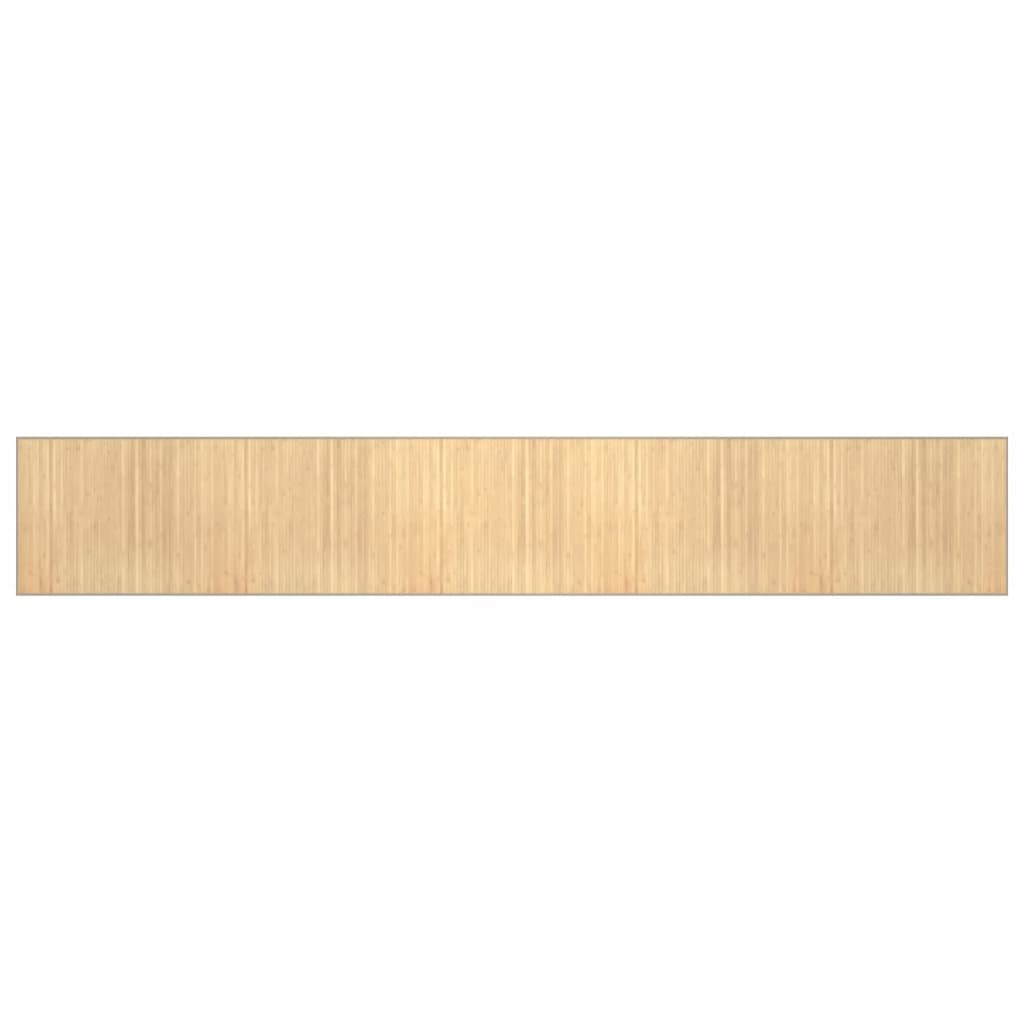 Rug Rectangular Light Natural80x1000 cm Bamboo