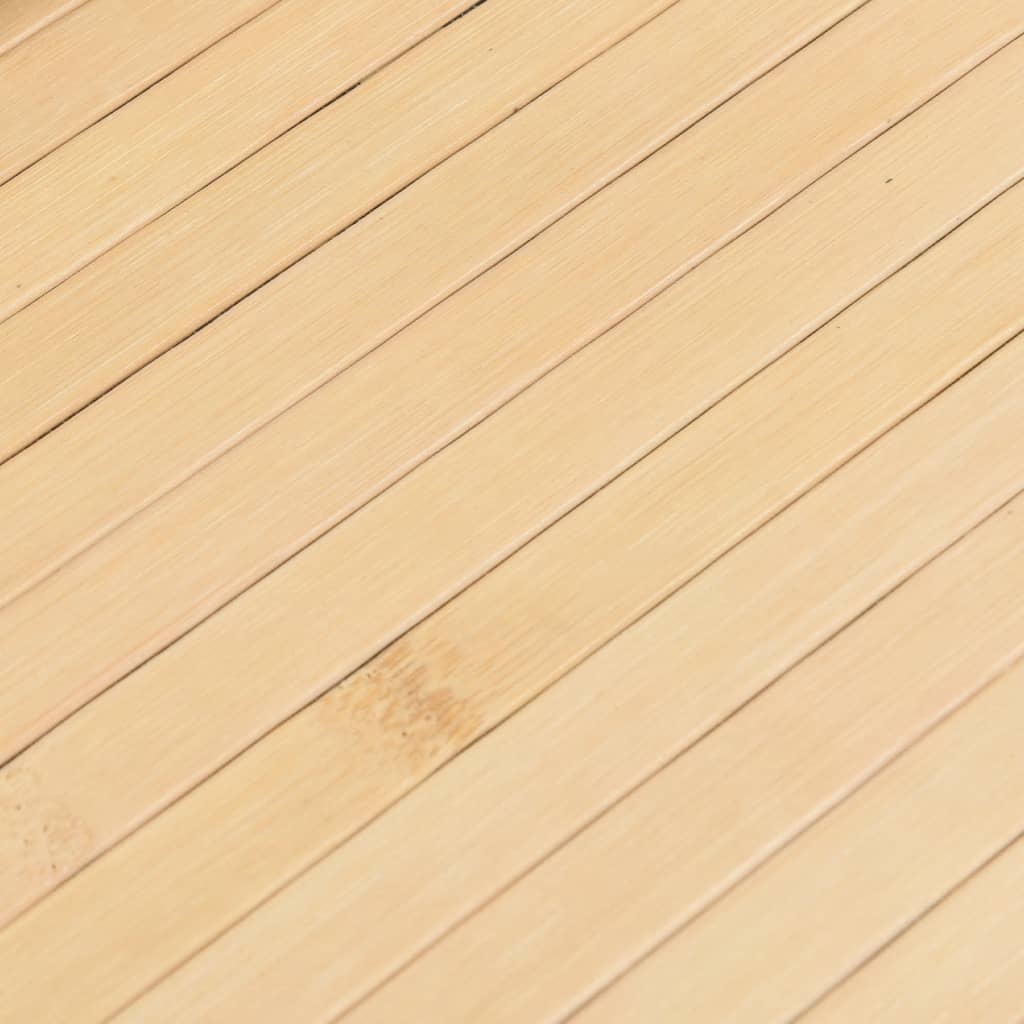 Rug Rectangular Light Natural80x1000 cm Bamboo