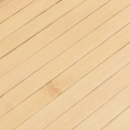 Rug Rectangular Light Natural80x1000 cm Bamboo