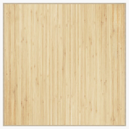 Rug Square Light Natural100x100 cm Bamboo