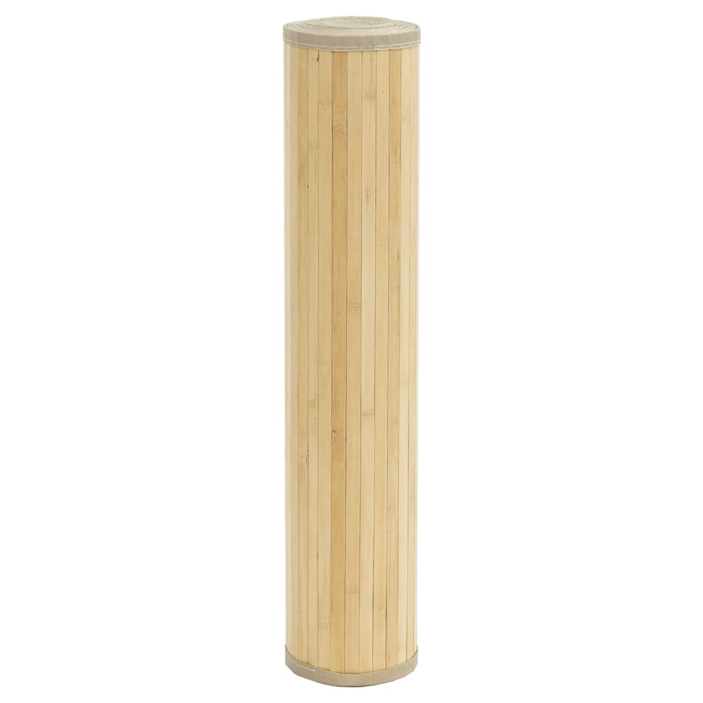 Rug Square Light Natural100x100 cm Bamboo