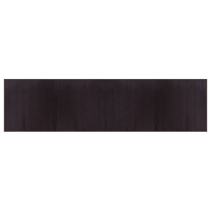 Rug Rectangular Dark Brown100x400 cm Bamboo