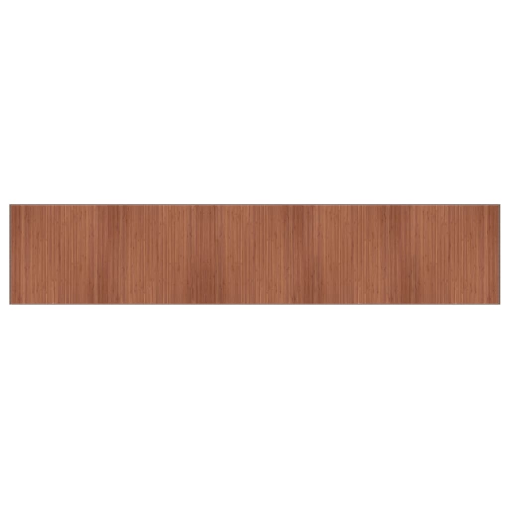 Rug Rectangular Brown100x1000 cm Bamboo