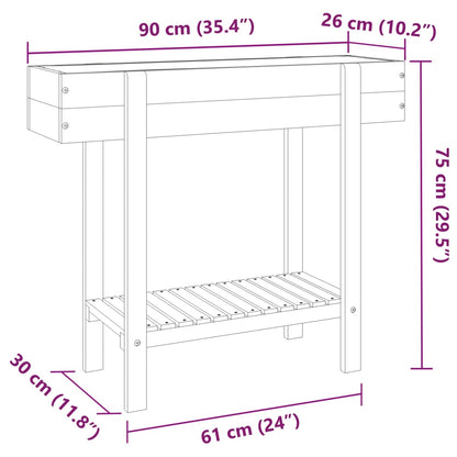 Garden Raised Bed 90x30x75 cm Solid Wood Acacia