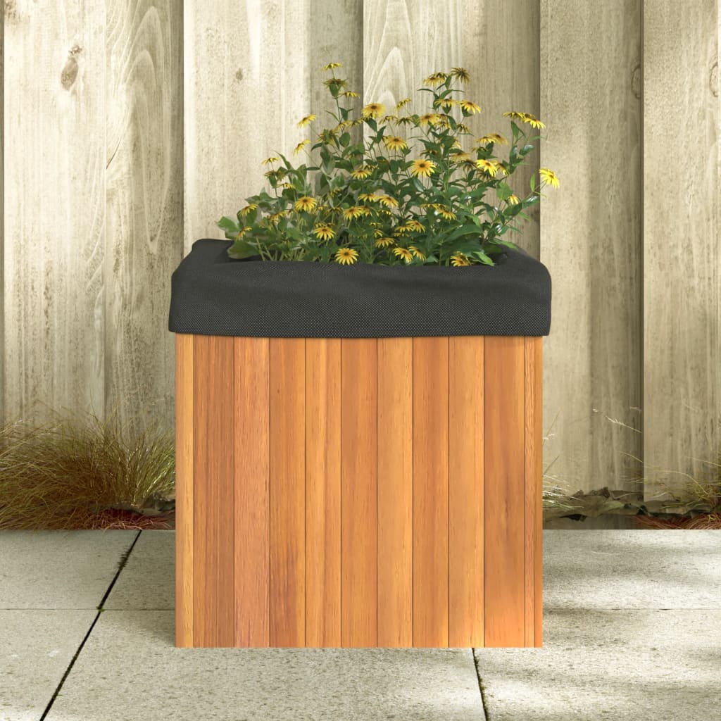 Garden Planter 45x45x45 cm Solid Wood Acacia