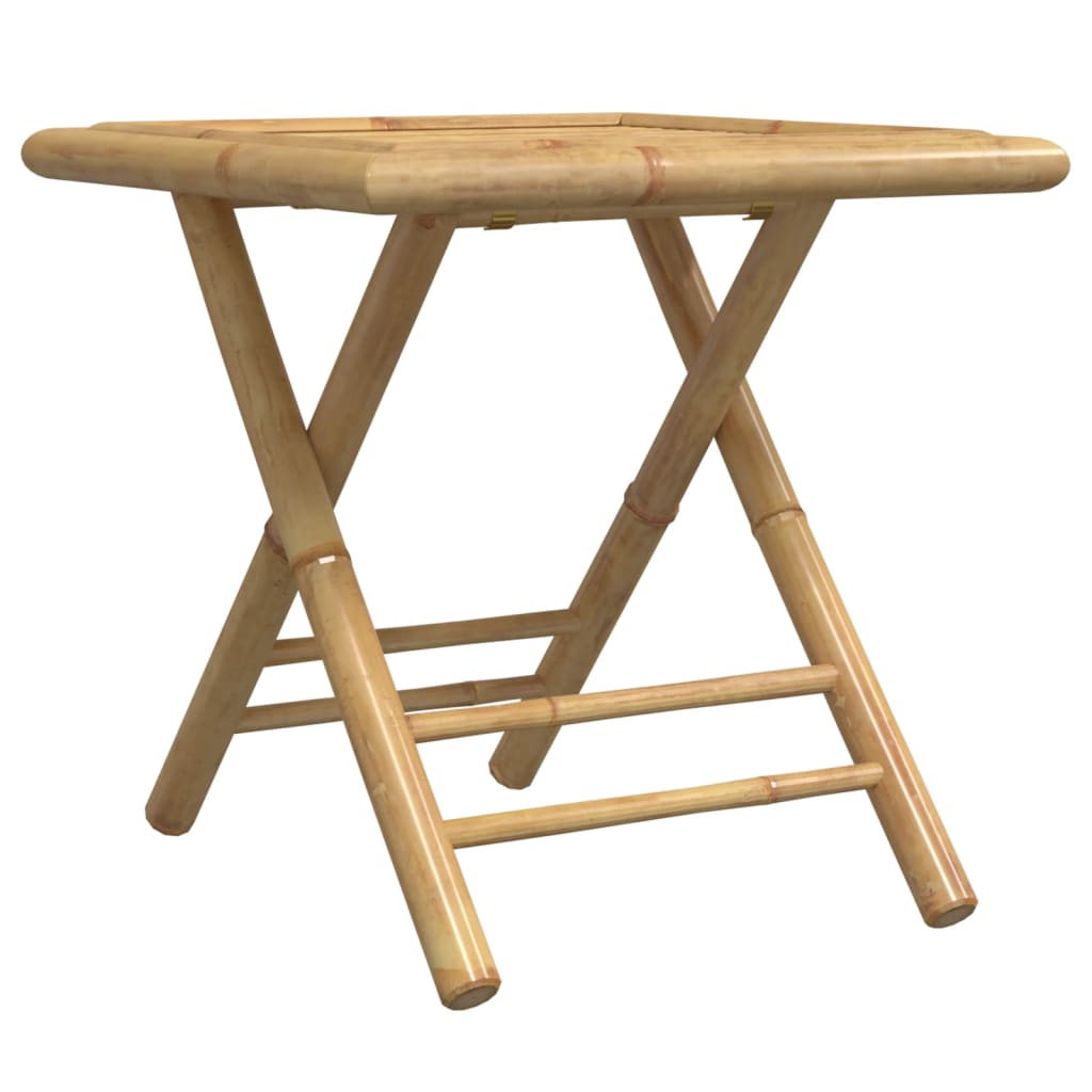 Folding Garden Table 45x45x45 cm Bamboo