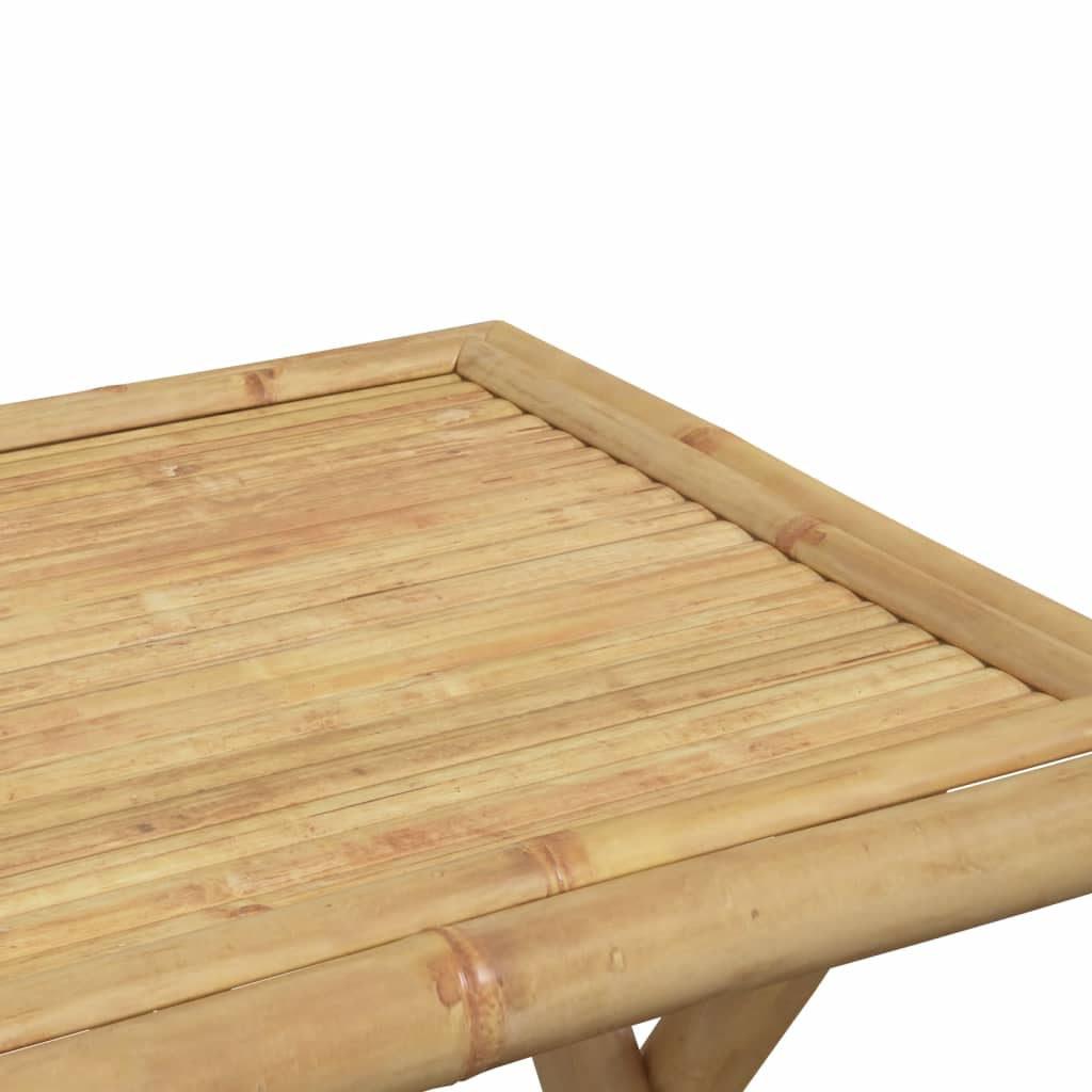 Folding Garden Table 45x45x45 cm Bamboo