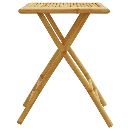 Folding Garden Table 55x55x75 cm Bamboo