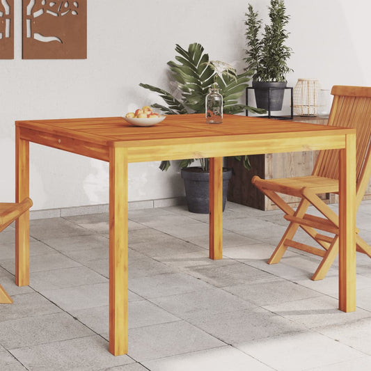 Garden Dining Table 110x110x75 cm Solid Wood Acacia
