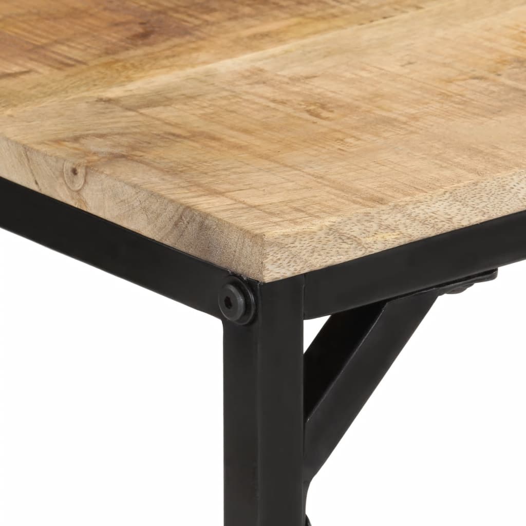 Dining Table 110x55x75 cm Solid Rough Wood Mango