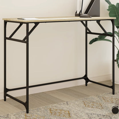 Desk Sonoma Oak 100x45x76 cm Engineered Wood and Powder-coated Steel