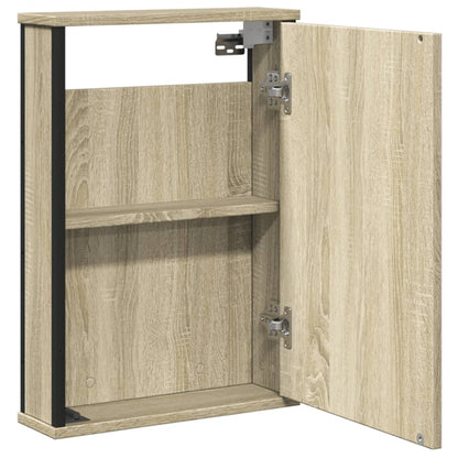 Bathroom Mirror Cabinet Sonoma Oak 42x12x60 cm Engineered Wood