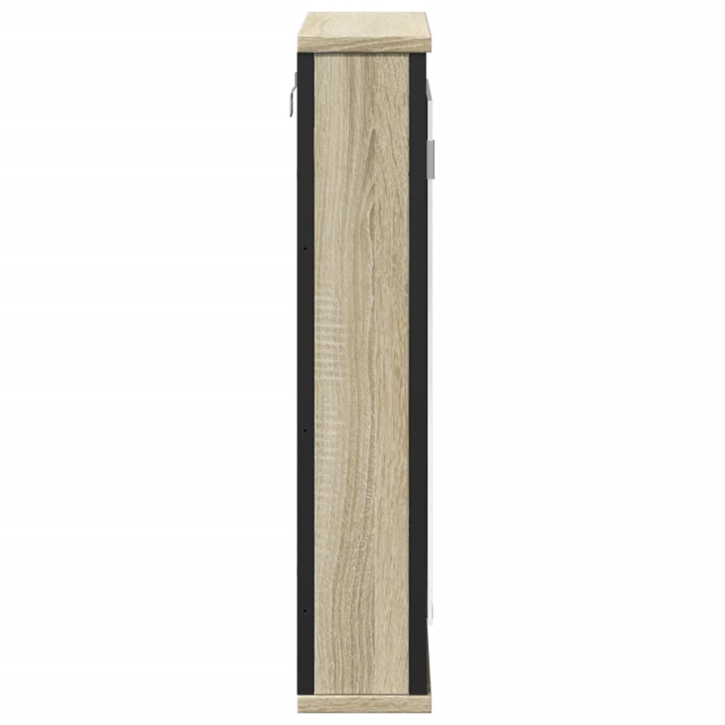 Bathroom Mirror Cabinet Sonoma Oak 42x12x60 cm Engineered Wood