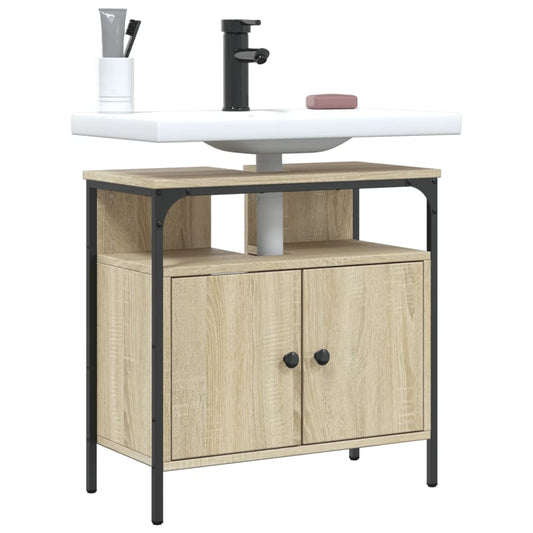 Bathroom Sink Cabinet Sonoma Oak 60x30x60 cm Engineered Wood