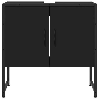 Bathroom Sink Cabinet Black 60x33x60 cm Engineered Wood